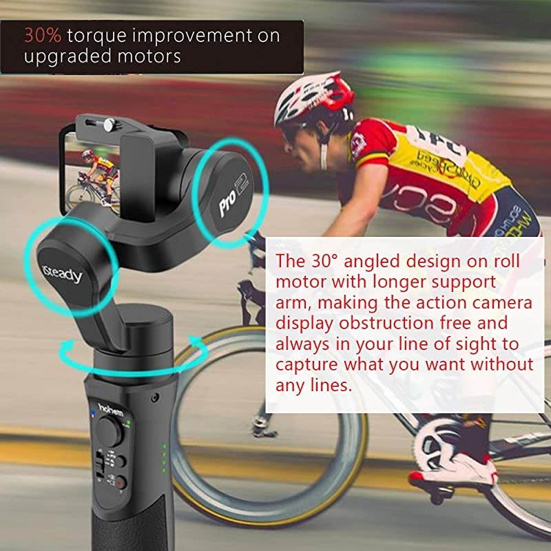 3Axis Handheld Gimbal Stabilizer for GoPro 8 Action Camera Splash Proof Wireless Control Gimbal Tripod Stick for Gopro 87654 Osmo ActionSJ CAMYI CamSony RX0  iSteady Pro3