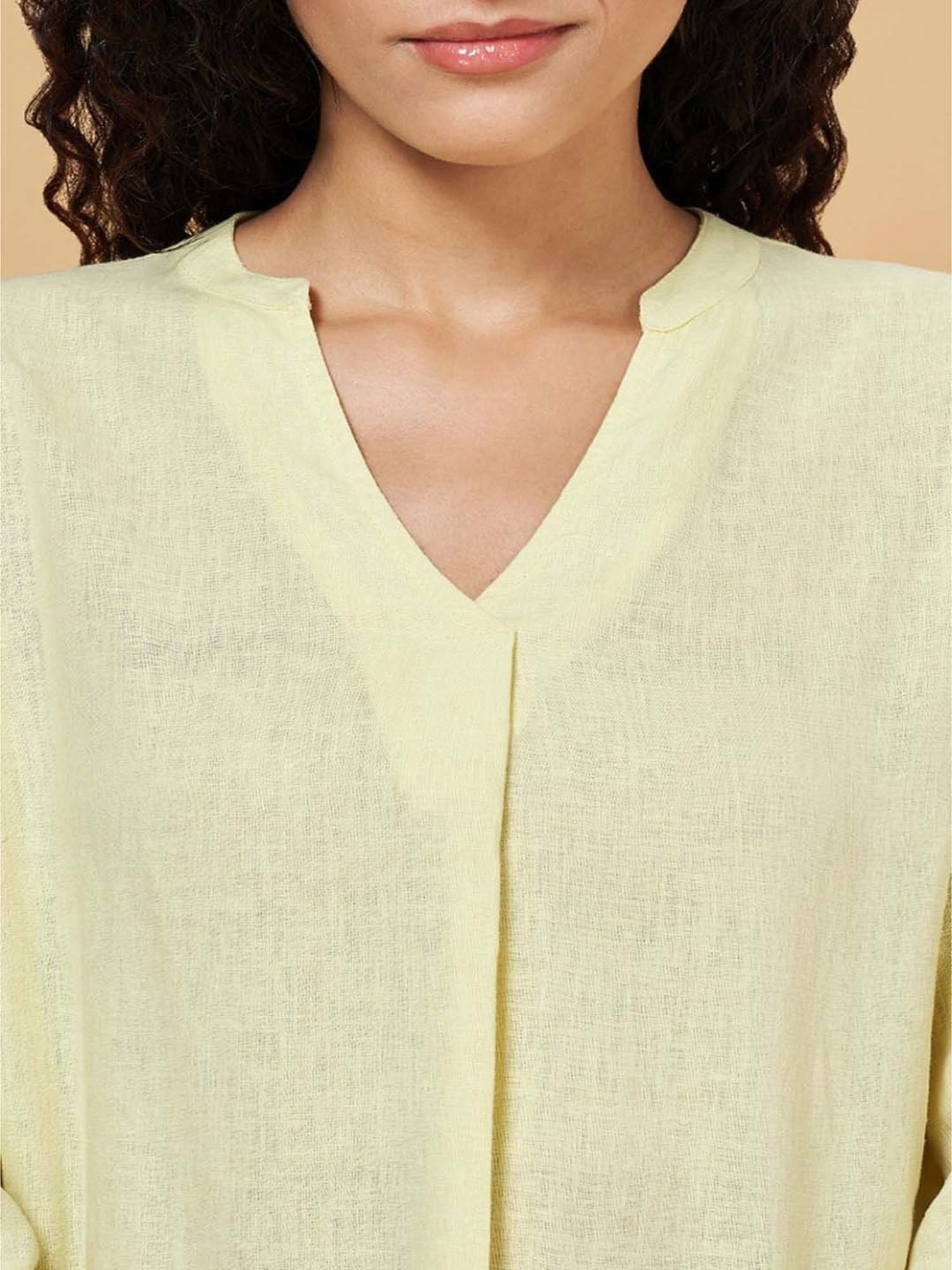 Annabelle by Pantaloons Yellow Regular Fit Top