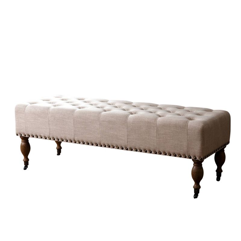 Juneau Demilune Accent Bench Brown - Treasure Trove Accents