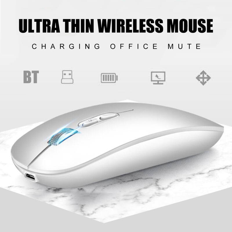 M103 Bluetooth Wireless Dual Mode Chargeable Mute Optical Mouse for Laptop PC