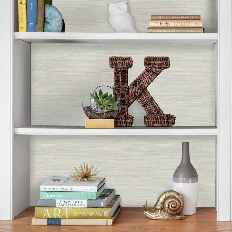 Brewster Sisal Breeze Peel and Stick Wallpaper