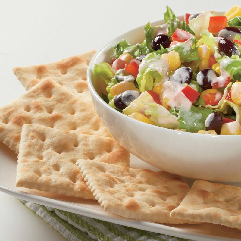 Premium Saltine Crackers with Unsalted Tops - 1lb