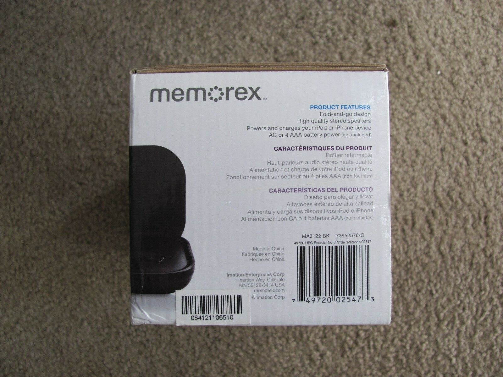 Memorex MA3122BK Ultra Portable Travel Speaker