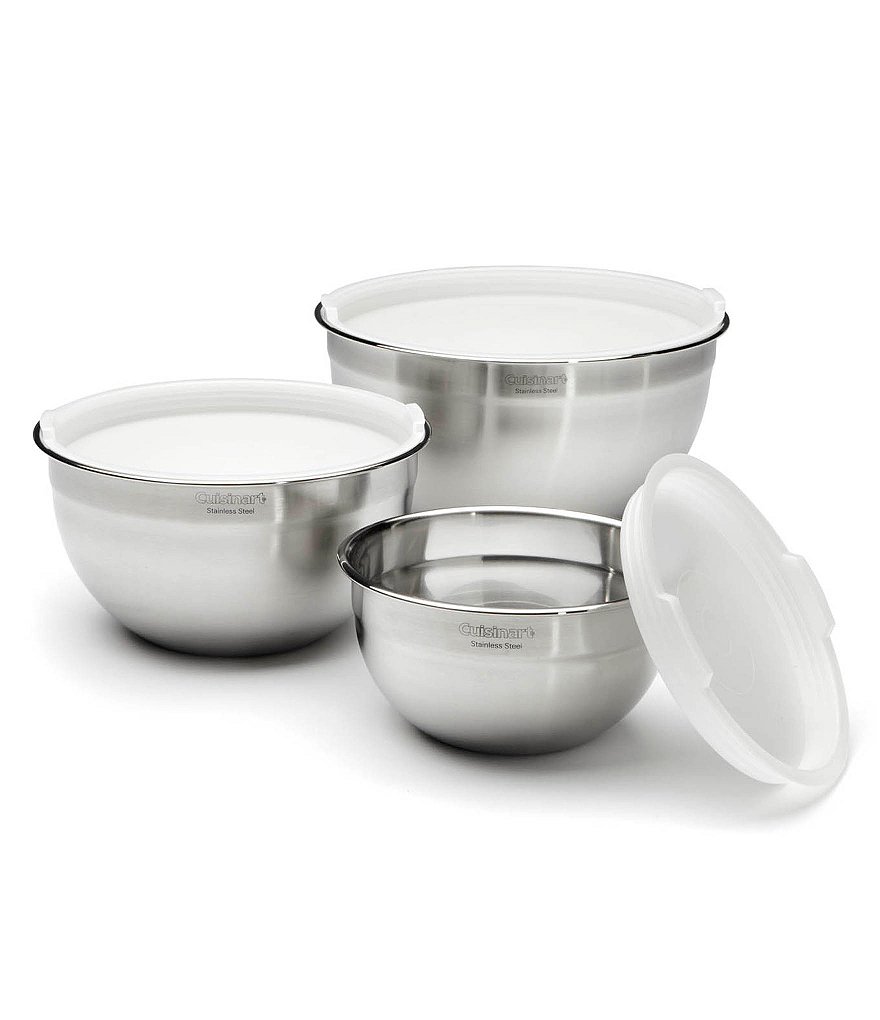 Cuisinart 3-Piece Stainless Steel Mixing Bowl Set