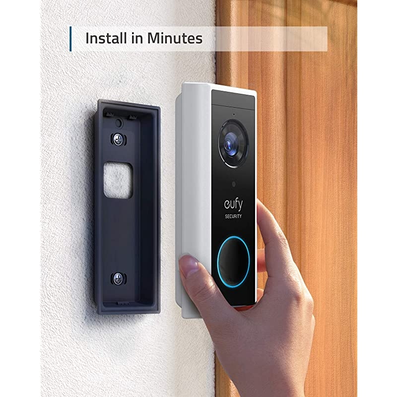 Security, Video Doorbell (Battery-Powered) Kit, 2K Resolution, 180-Day Battery Life, Encrypted Local Storage, No Monthly Fees, HomeBase with High-Power Wi-Fi and Built-in Storage