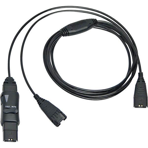 VXi 202340 Vxi y-cord splitter with in-line mute button for p-series headsets