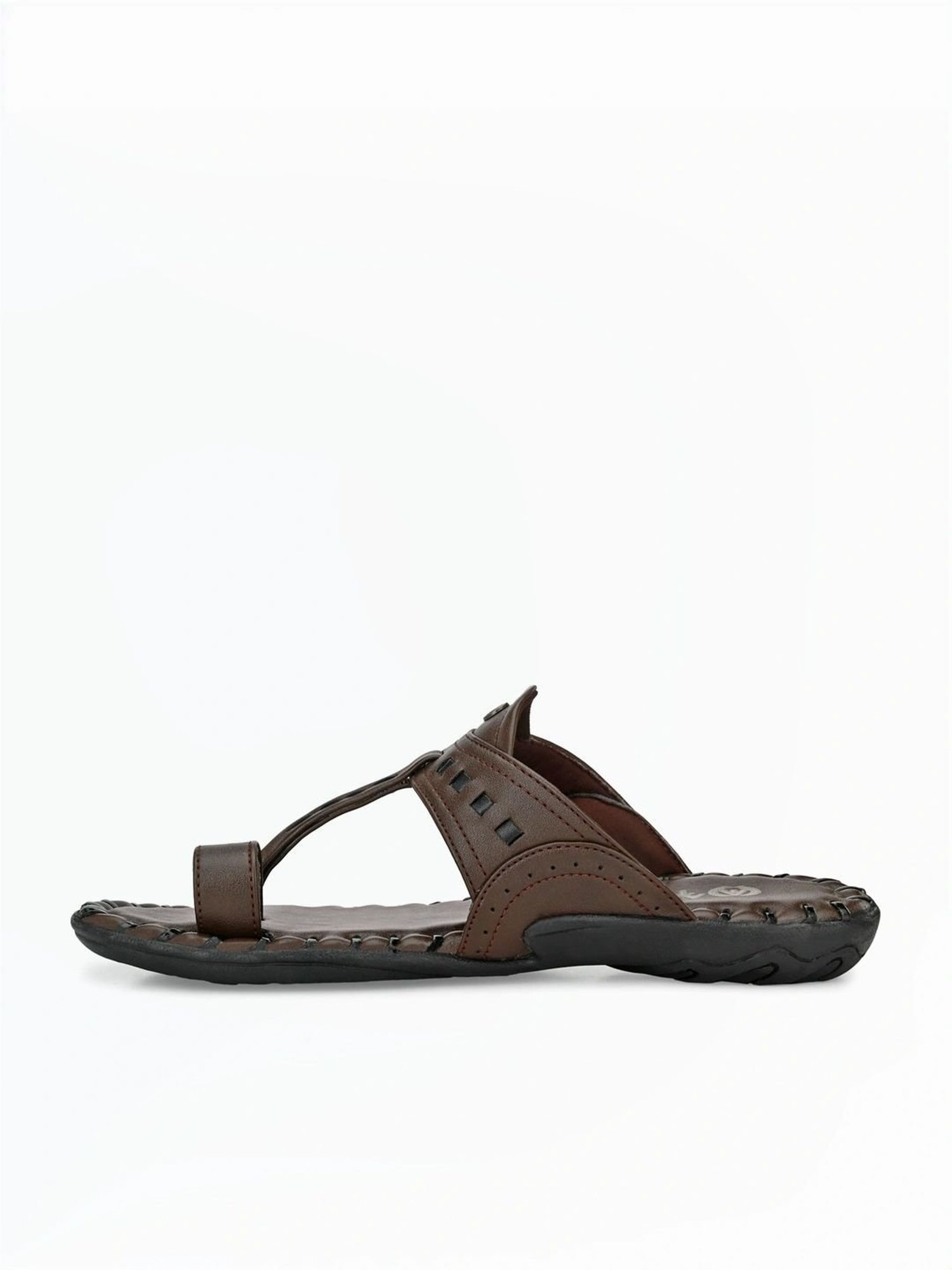 Alberto Torresi Men's Markoripo Dark Brown Toe Ring Sandals