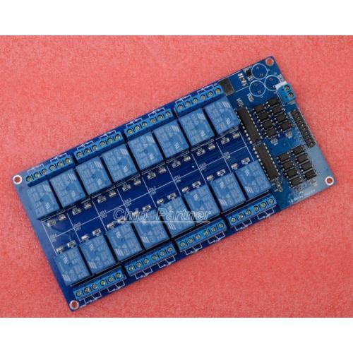 16-Channel 5V Relay Shield Module with Optocoupler Low Level Triger for Arduino Mega