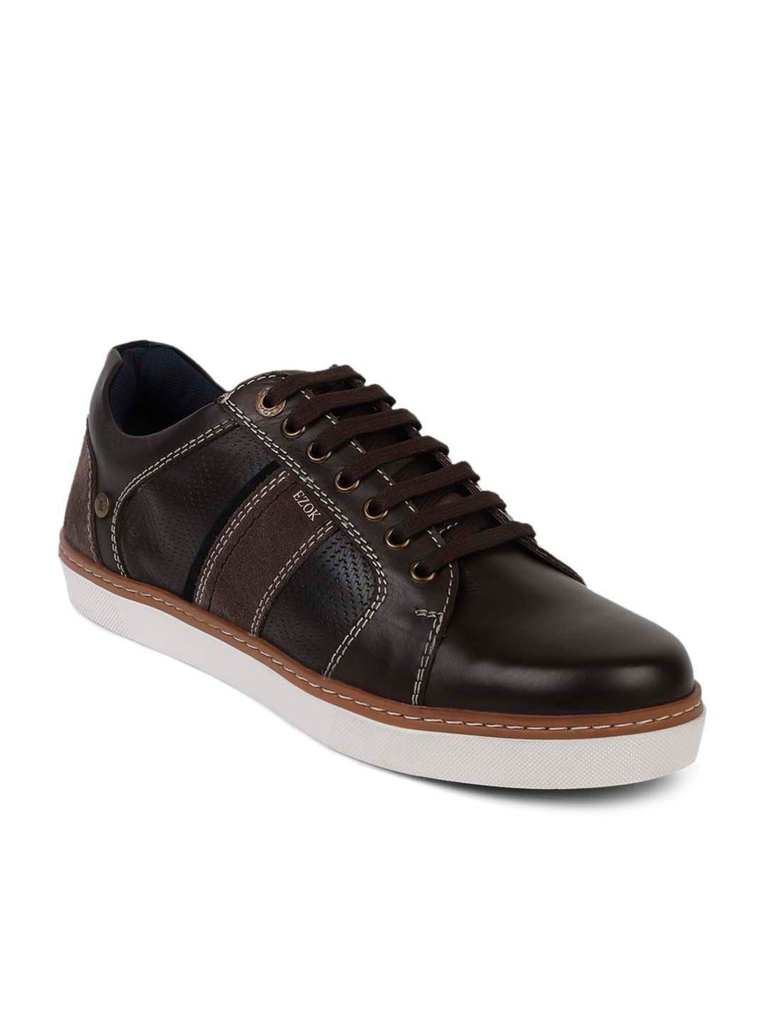 EZOK Men's Brown Casual Sneakers