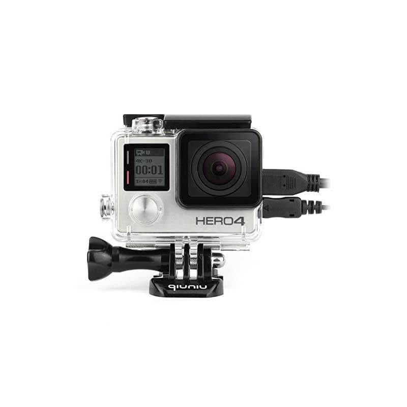 Open Protective Skeleton Housing Case with LCD Touch Backdoor for GoPro Hero 4 GoPro Hero 3 and GoPro Hero 3+ Transparent Clear