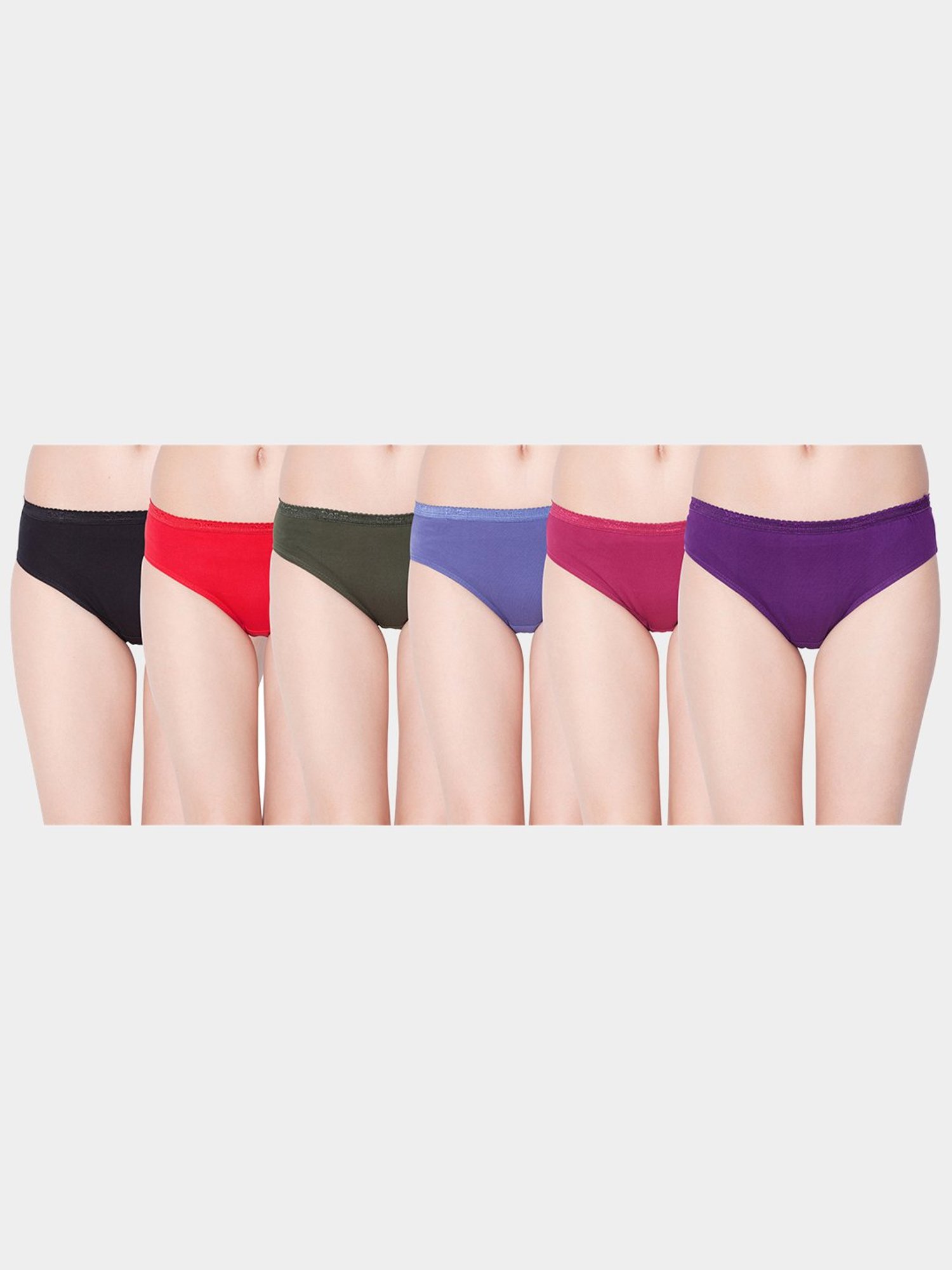 Dollar Missy Multicolor Cotton Panty Set - Pack of 6