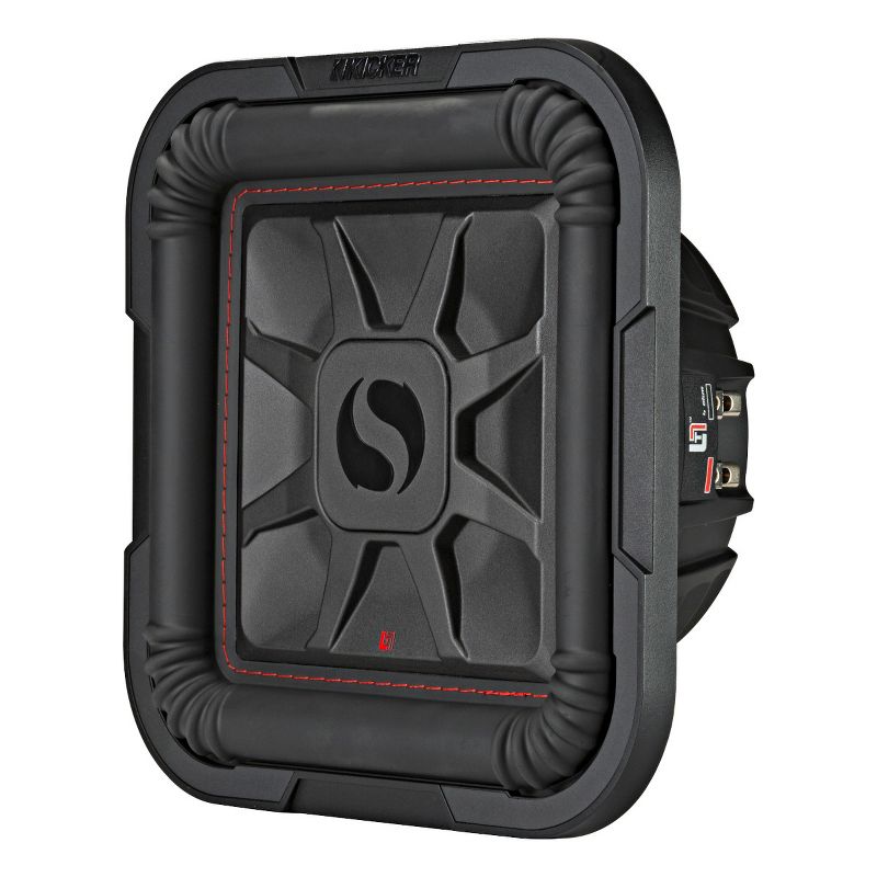 Kicker 46L7T104 10" Solo-Baric L7T Shallow-Mount Dual 4-Ohm Voice Coil Subwoofer