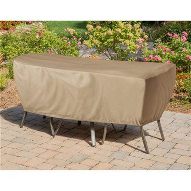 Hanover HAN-COVER-1 Protective Vinyl Cover for Outdoor Bistro Sets, Tan