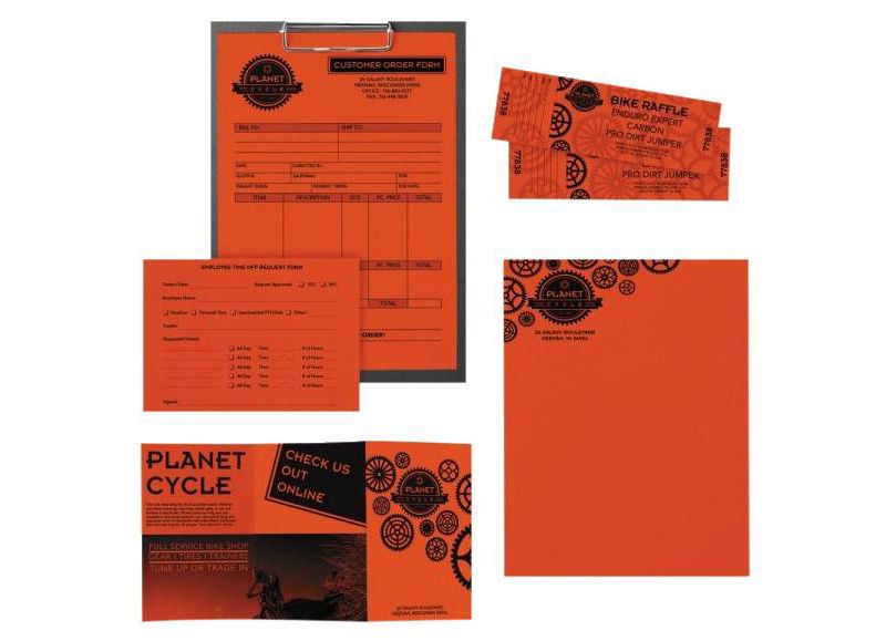 Astrobrights Card Stock, 8-1/2 x 11 Inches, Orbit Orange, pk of 250