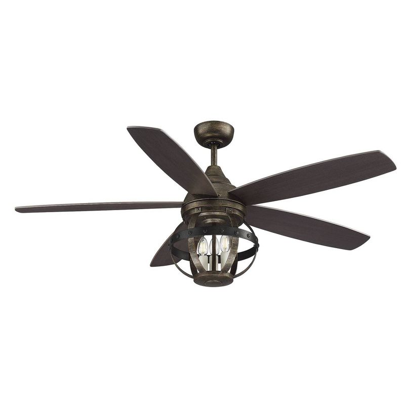 52" Reclaimed Wood Indoor/Outdoor Ceiling Light - Aurora Lighting