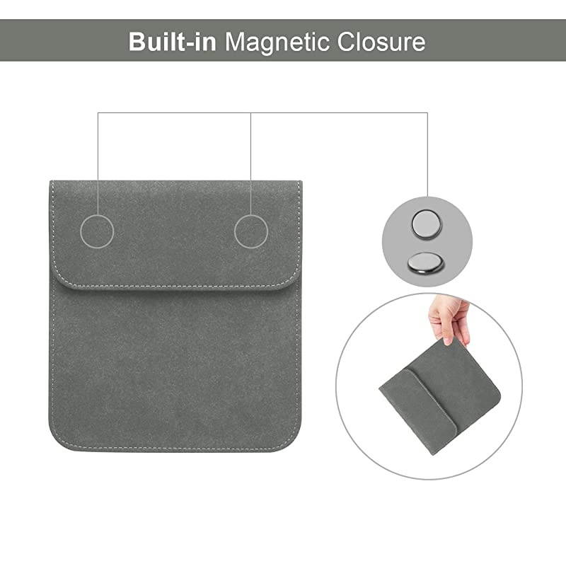 7 Kindle Sleeve for Kindle Oasis Protective Insert Sleeve Case Cover Bag Fits Kindle Oasis 10th Generation 2019 9th Generation 2017 Gray