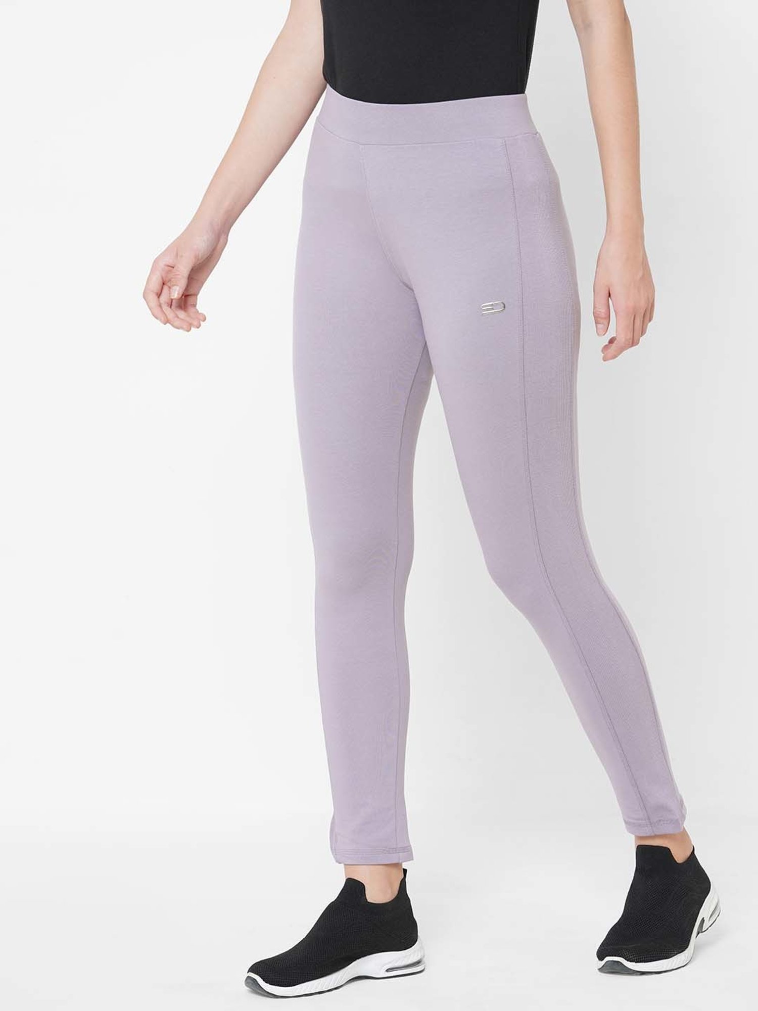 Sweet Dreams Grey Mid Rise Sports Tights