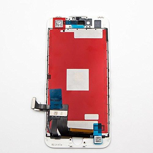 for iPhone 7 4.7 Inch LCD Display Screen Replacement Digitizer Assembly Touchscreen with 3D Touch in White(with Tool Kits)