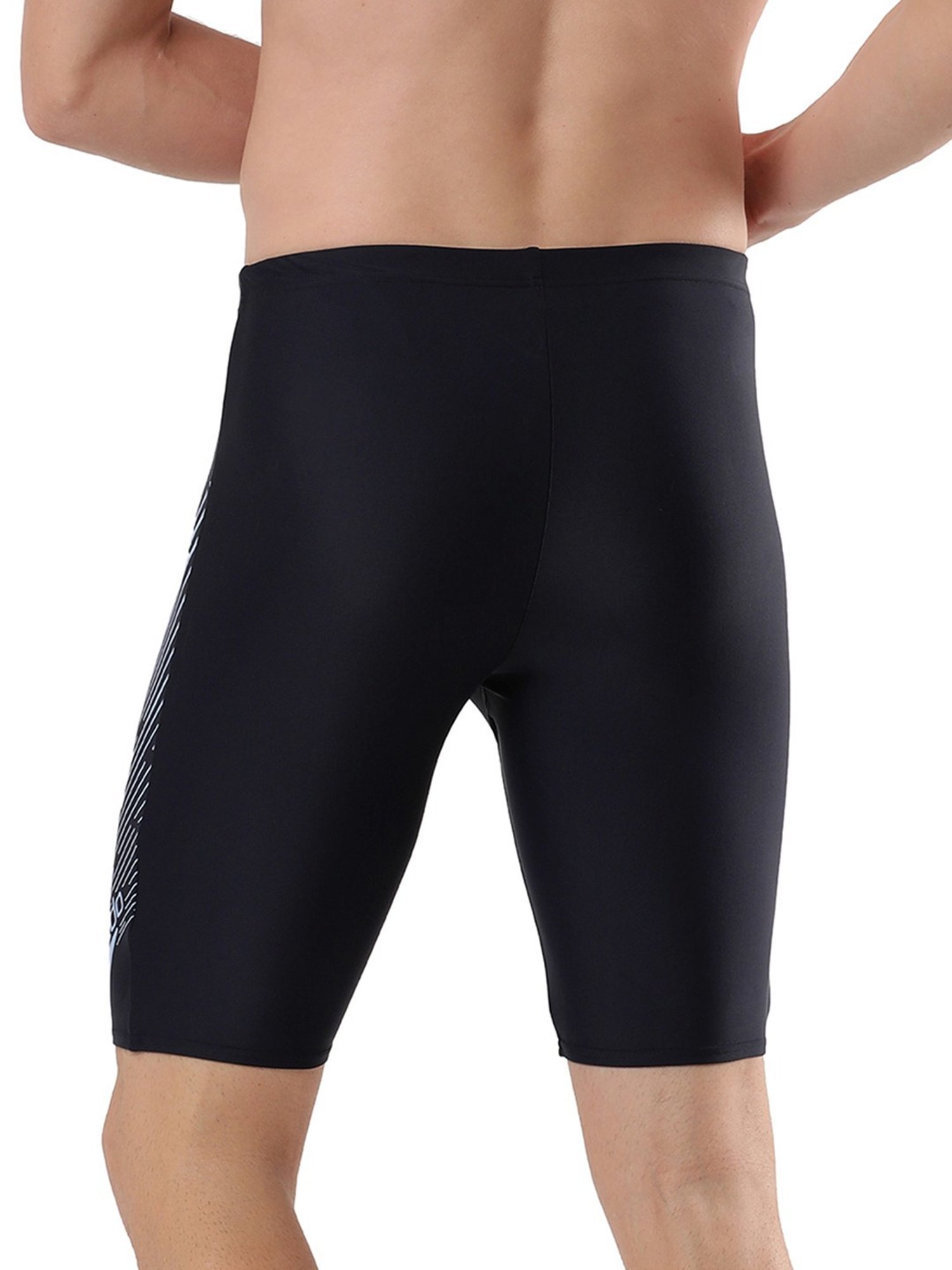 Speedo Navy Regular Fit Printed Sports Shorts