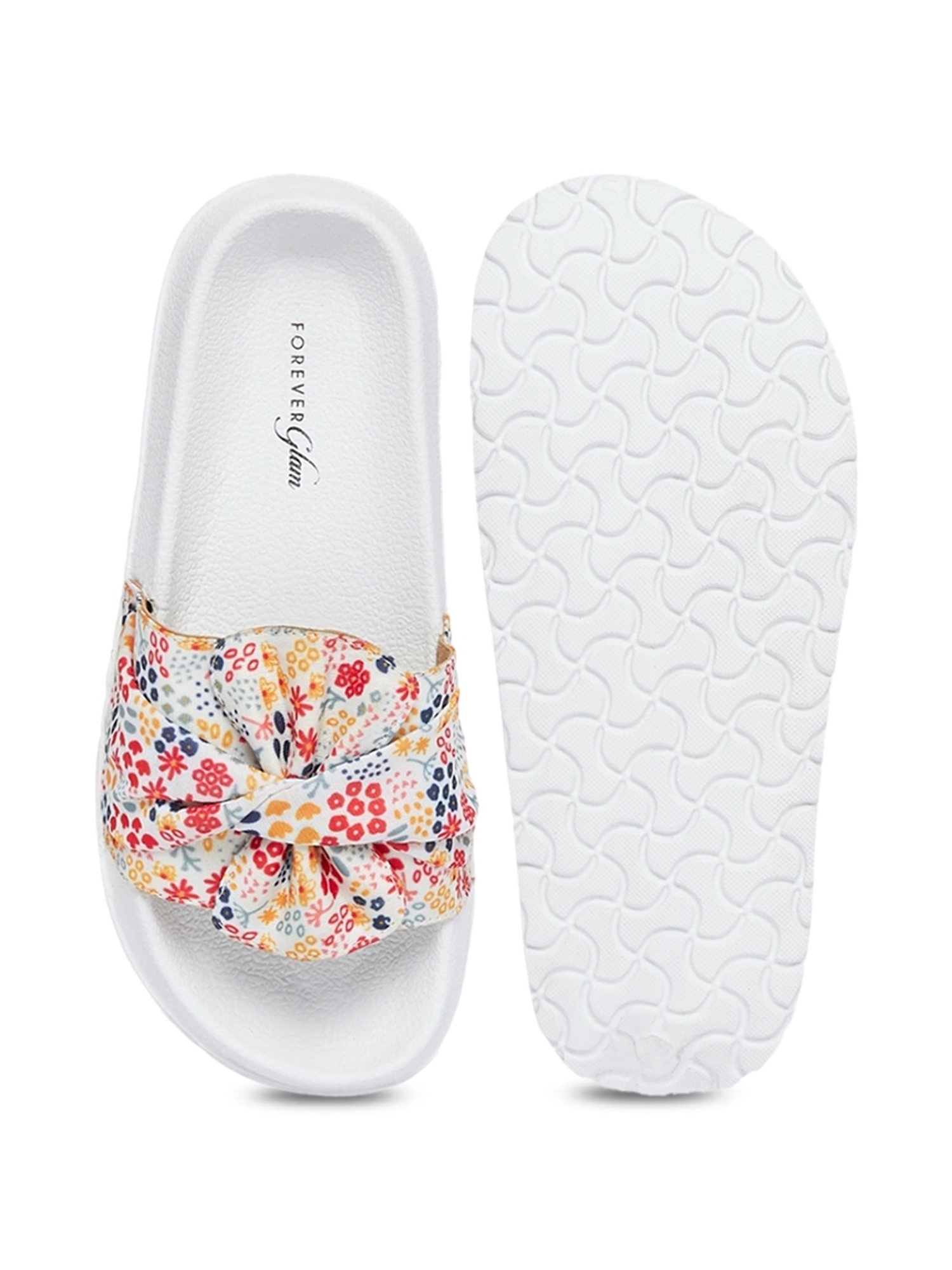 Forever Glam by Pantaloons Women's Multicolor Slides