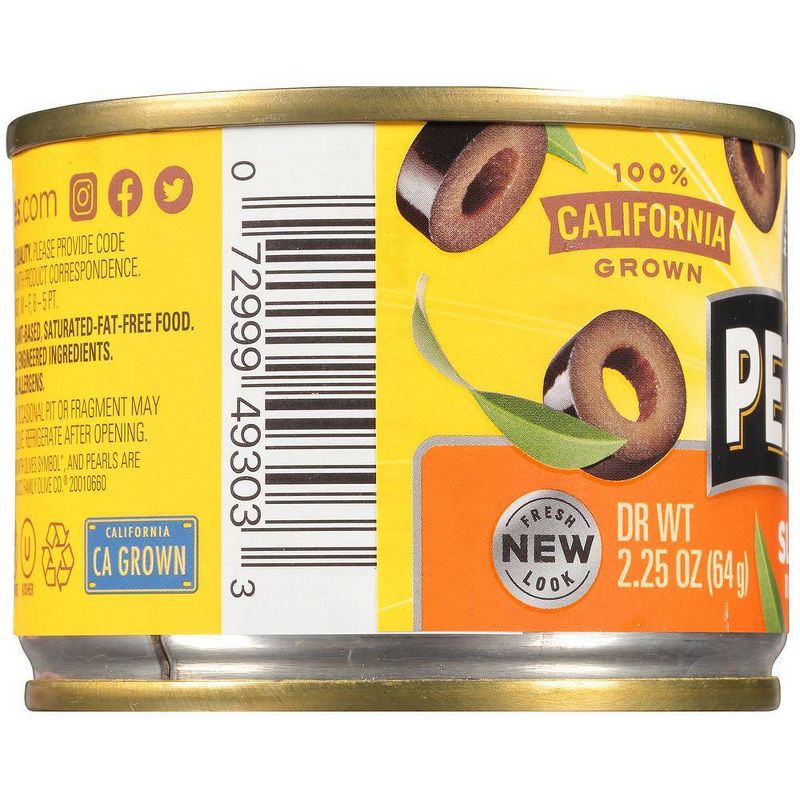 Pearls Sliced Ripe Black Olives - 2.25oz