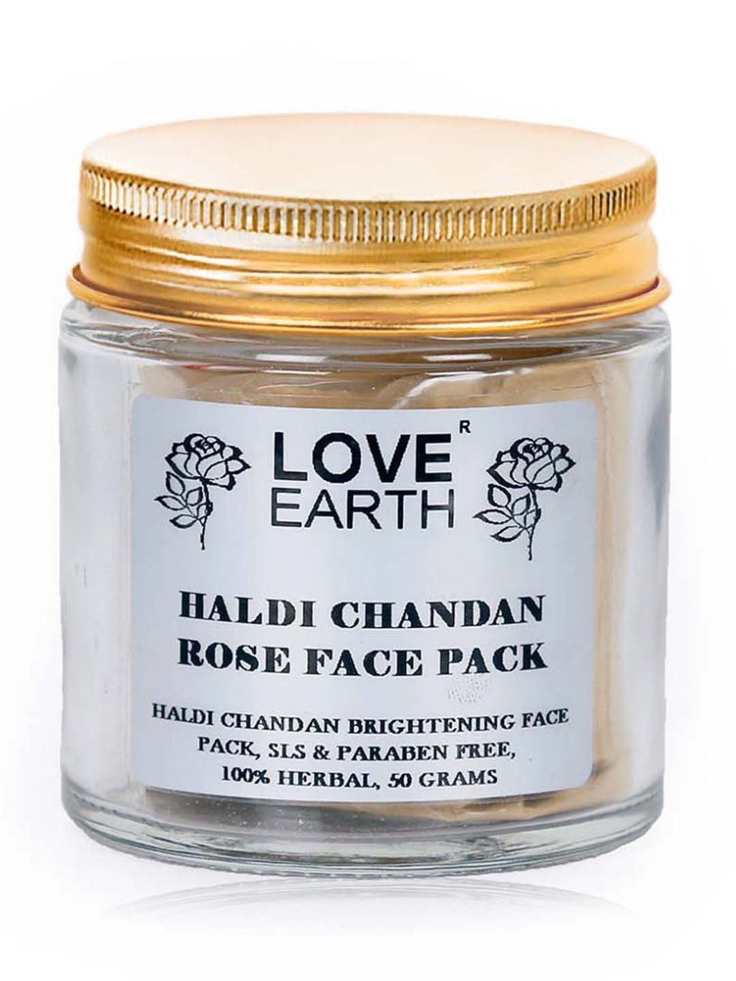 Love Earth Haldi Chandan Rose Face Pack - 50 gm