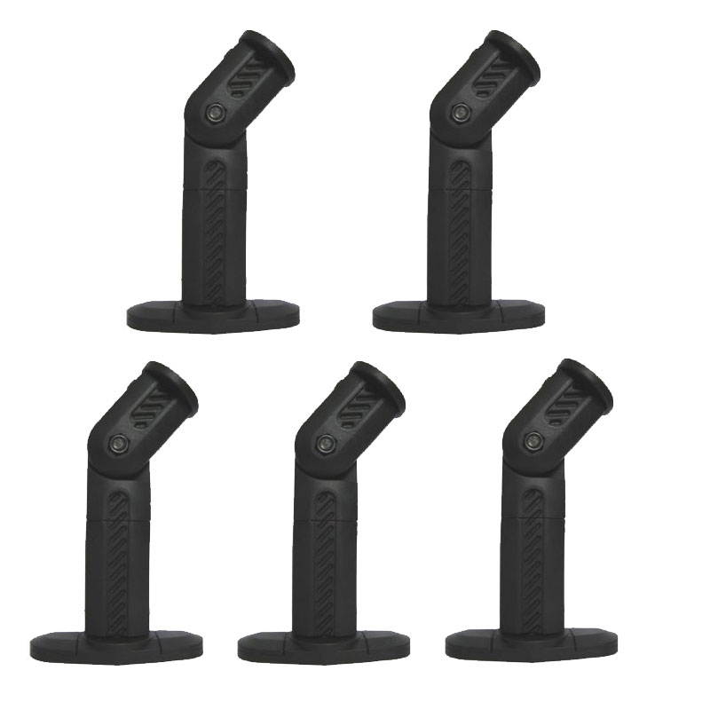 VideoSecu 5 Black Deluxe Speaker Mounts / Brackets for satellite speakers on Wall and Ceiling 1YR