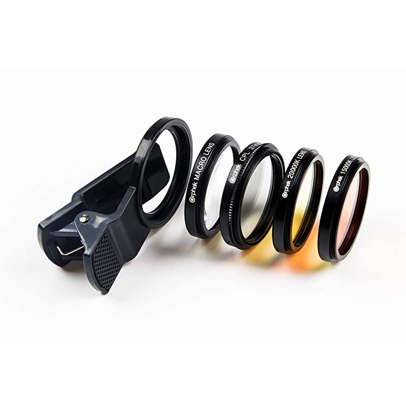 LENS 2020 Kit for Smartphones 4 Included Macro CPL 37mm Polarized 15000k Orange 20000k Yellow For ALL smartphone models iphone samsung huawei google pixel tablets and more