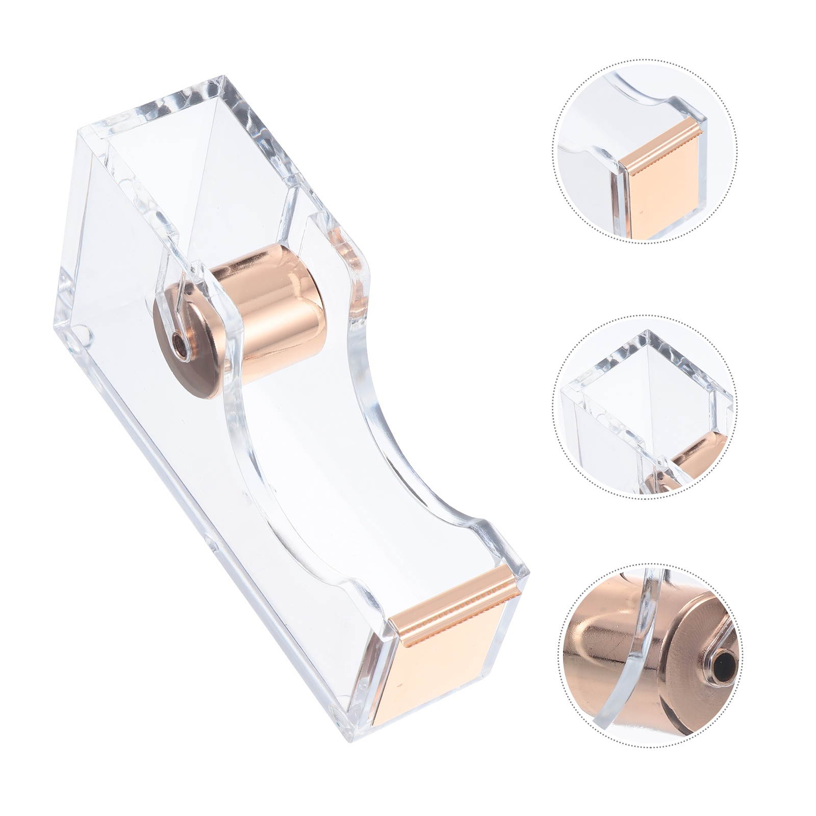 1pc Tape Seat Acrylic Tape Cutter Tape Cutting Tool Tape Base Tape Mount for School