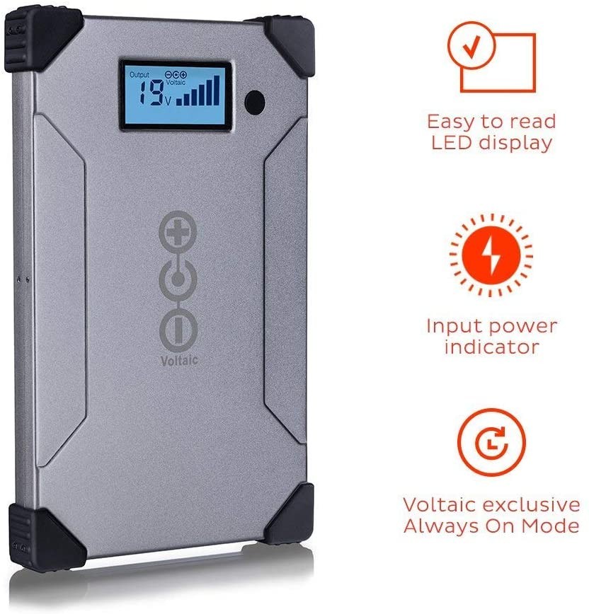 Voltaic Systems Arc 20 Watt Rapid Solar Laptop Charger, 24,000mAh | Includes a USB-C PD Battery Pack (Power Bank) and 2 Year Warranty | Powers Laptops Including MacBook