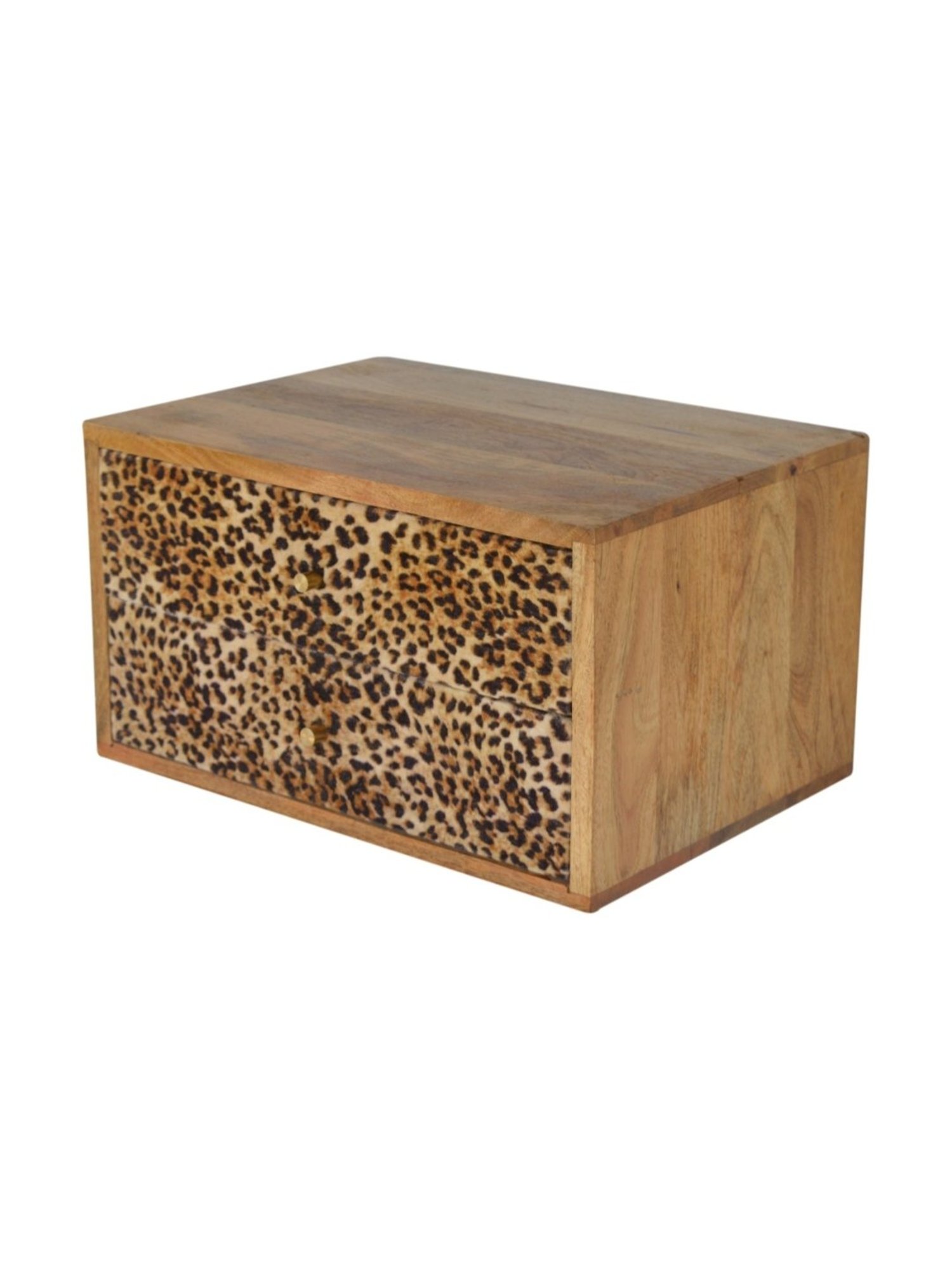 Ikiriya Avina Solid Dark Brown Wood End Table