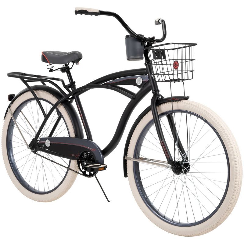 Huffy Men's Deluxe 26" Cruiser Bike - Matte Black