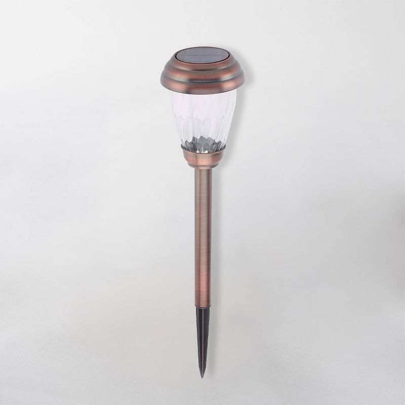 6pk Charleston LED Solar Lights - Antique Bronze - Smart Solar