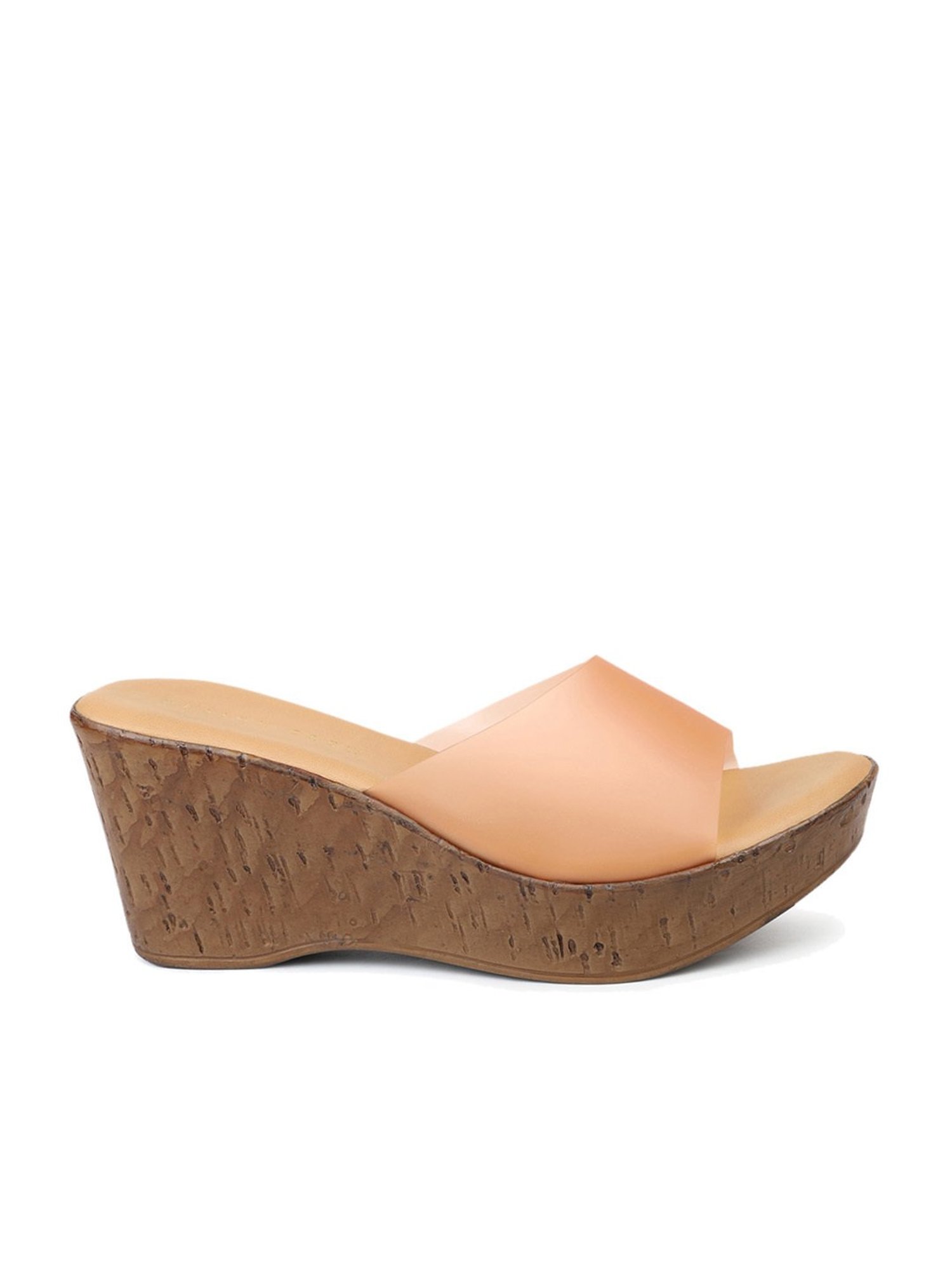 Design Crew Women's Orange Casual Wedges