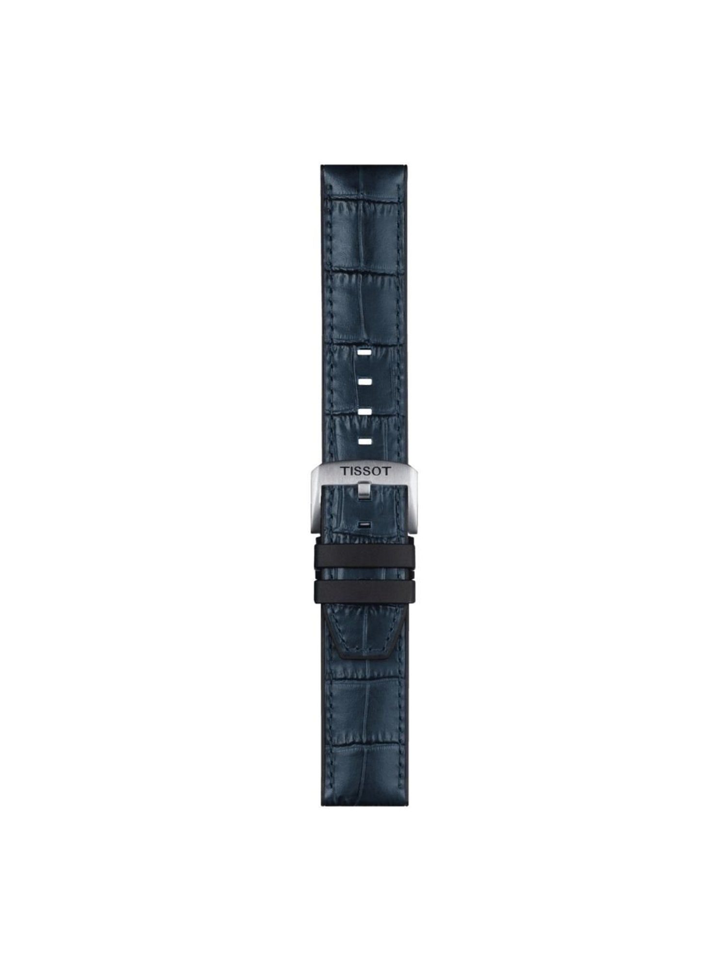 TISSOT Official T852046765 Blue Leather Watch Strap Lugs 22 mm