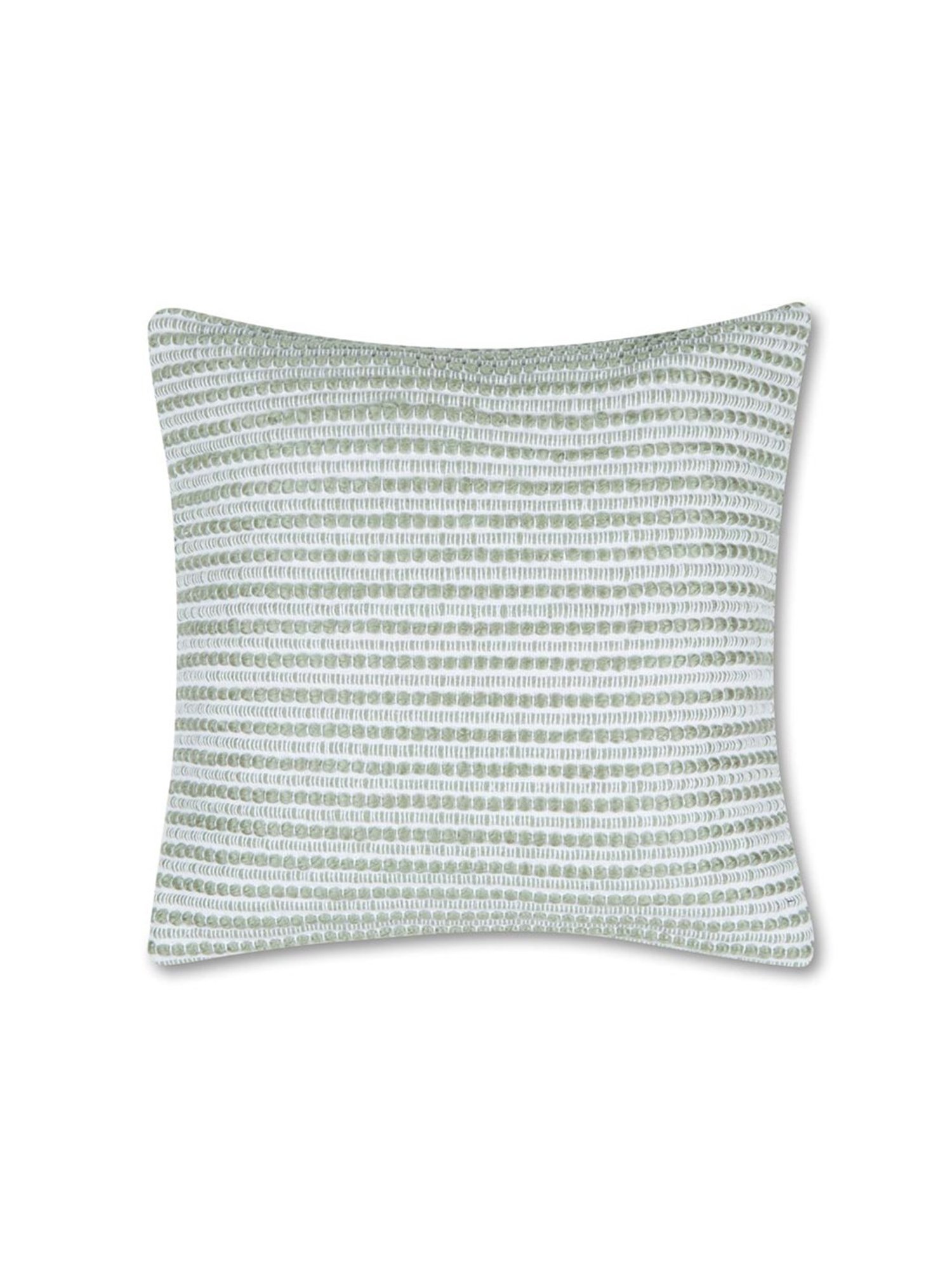 Fabindia Celadon Cotton Blend 32 TC 489 GSM Coramandel Cushion Cover
