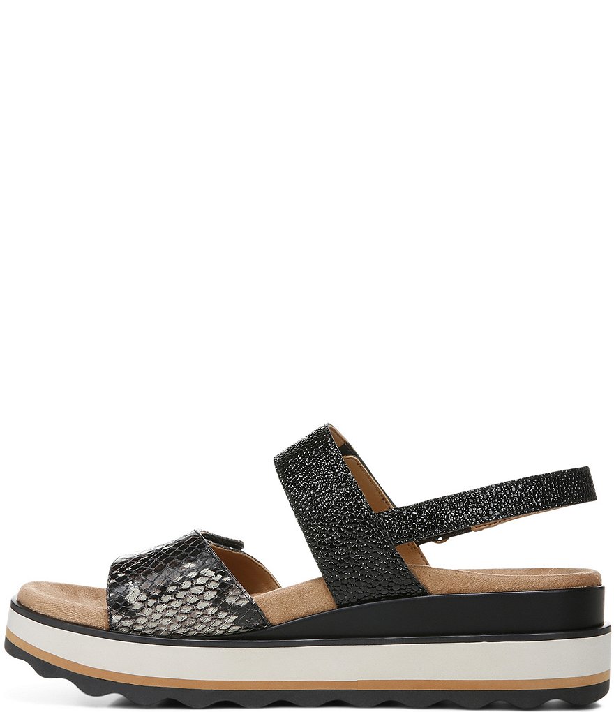 Vionic Brielle Snake Print Wedge Platform Sandals
