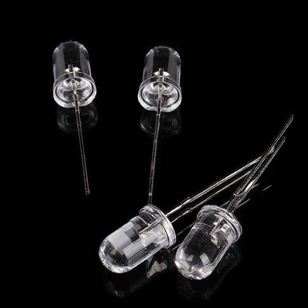 200Pcs White 5mm Round Emitting Diode LED Light Lamp 3.0-3.2V