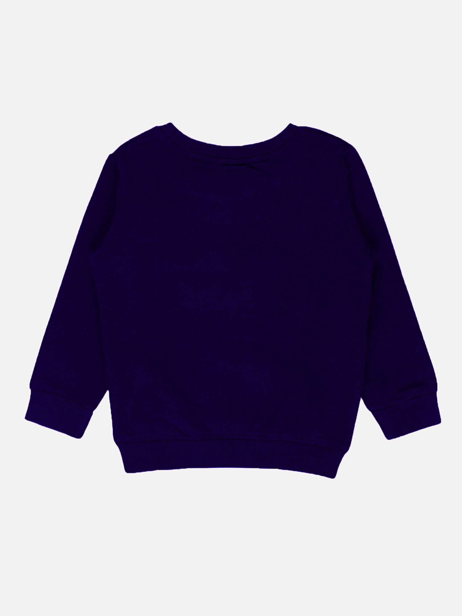 Bodycare Kids Navy Embroidered Full Sleeves Sweatshirt