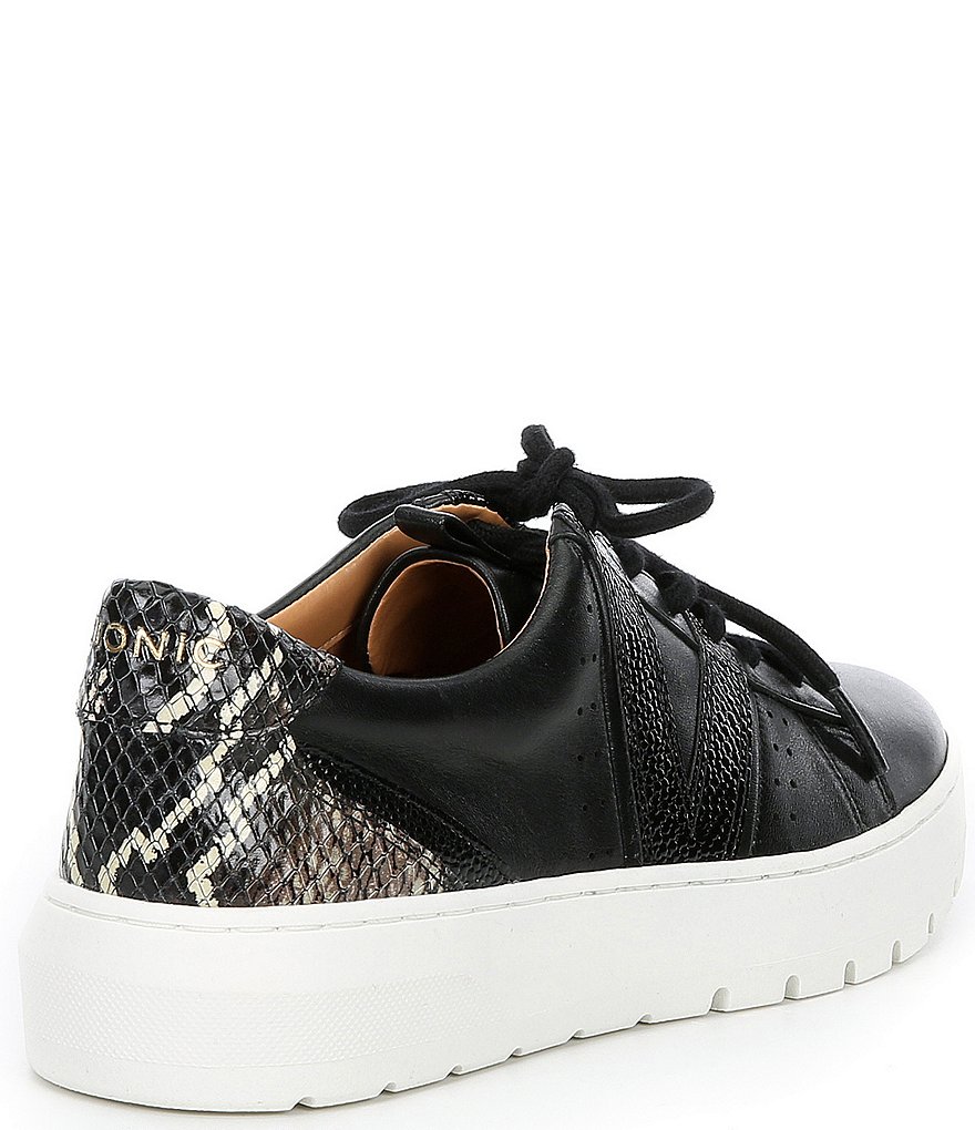 Vionic Simasa Rays Snake Print Accent Leather Sneakers
