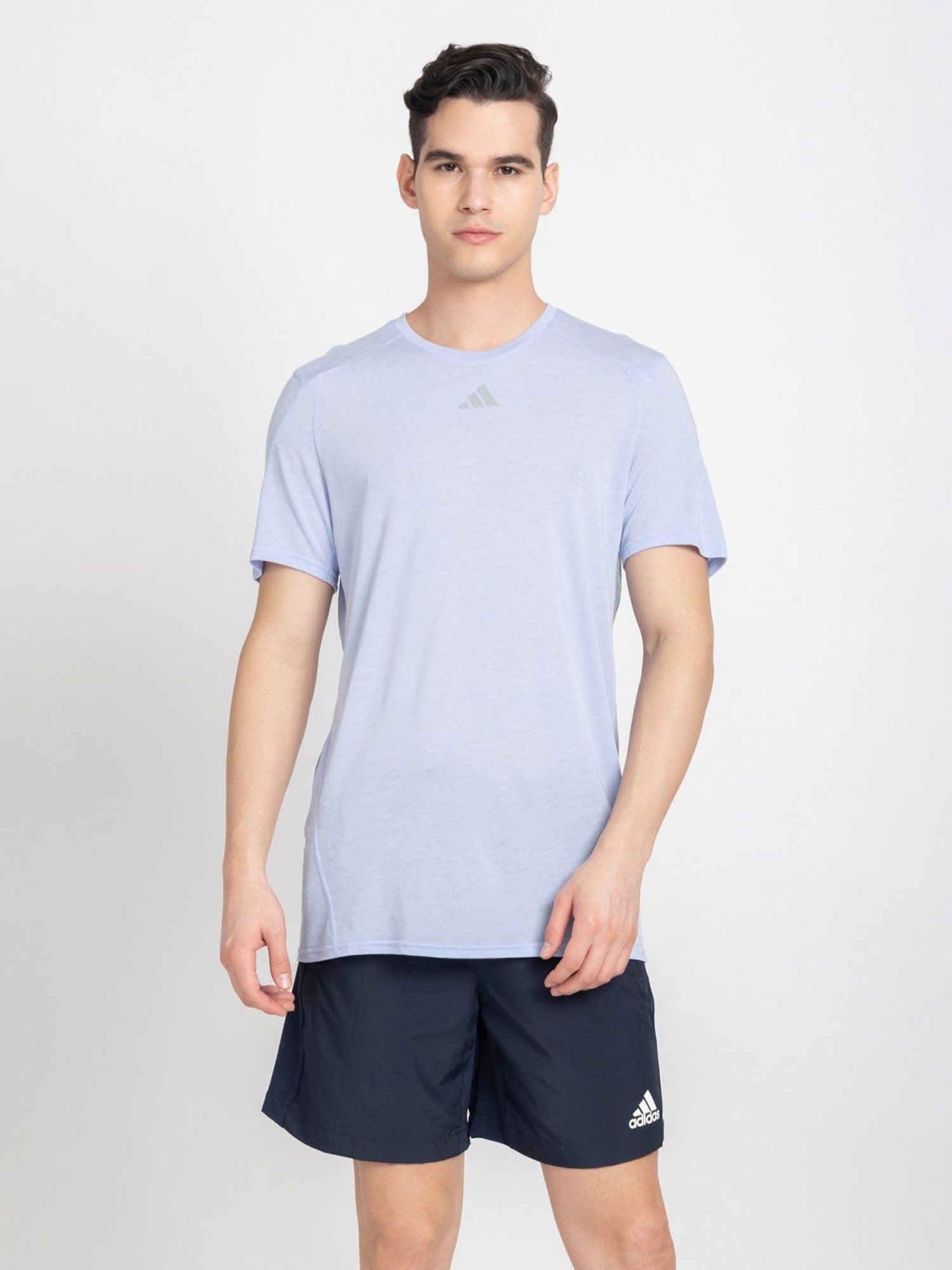 adidas X-City Confidence Sky Blue Regular Fit Sports T-Shirt