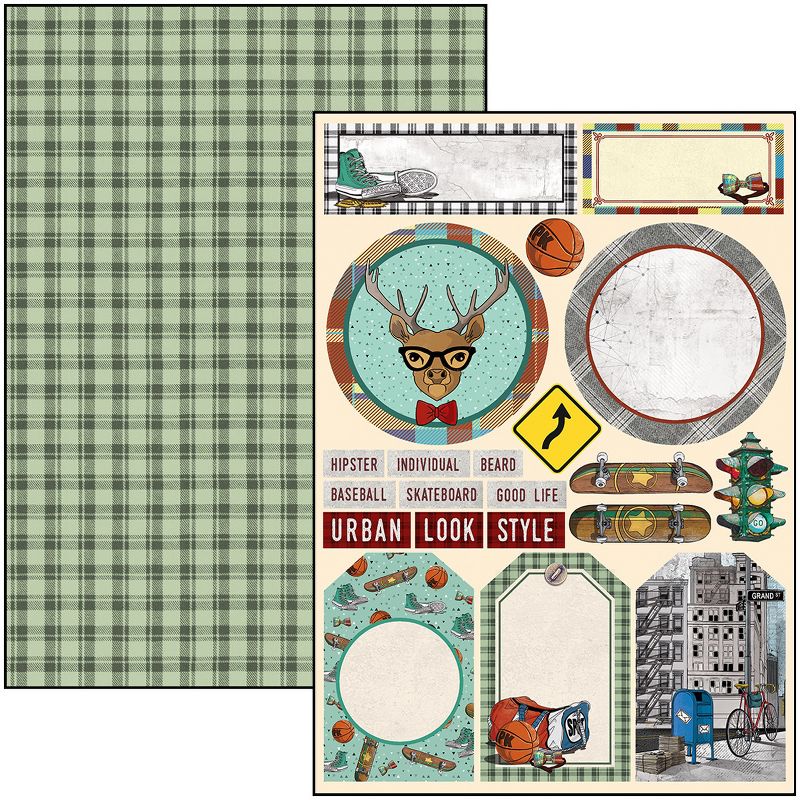 Ciao Bella Double-Sided Creative Pack 90lb A4 9/Pkg-Hipster, 9 Designs/1 Each