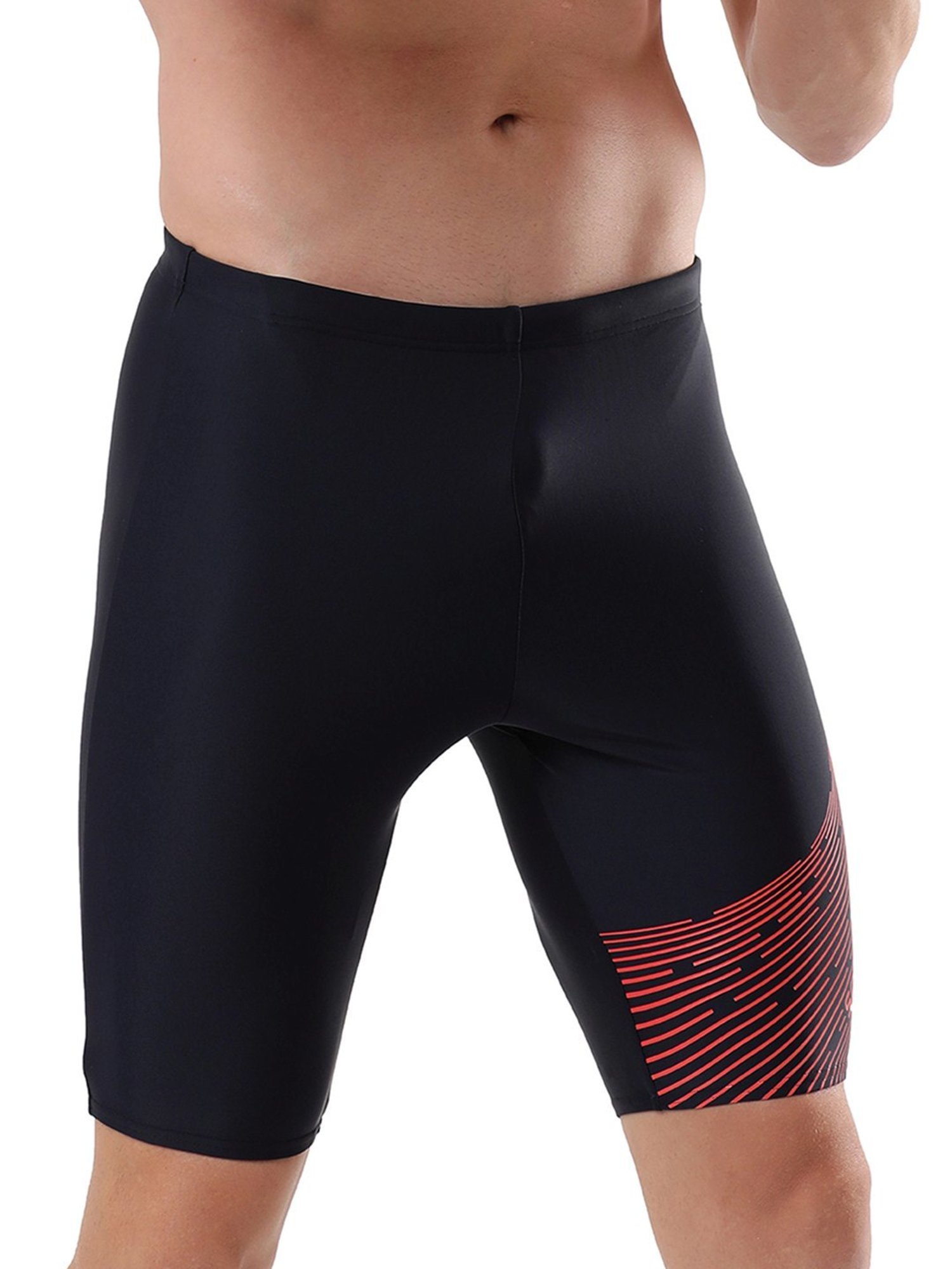 Speedo Navy Regular Fit Printed Sports Shorts