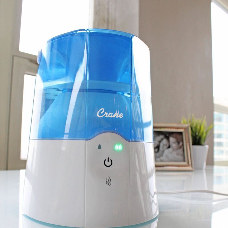 Crane Warm Mist Humidifier - Blue - 0.5gal