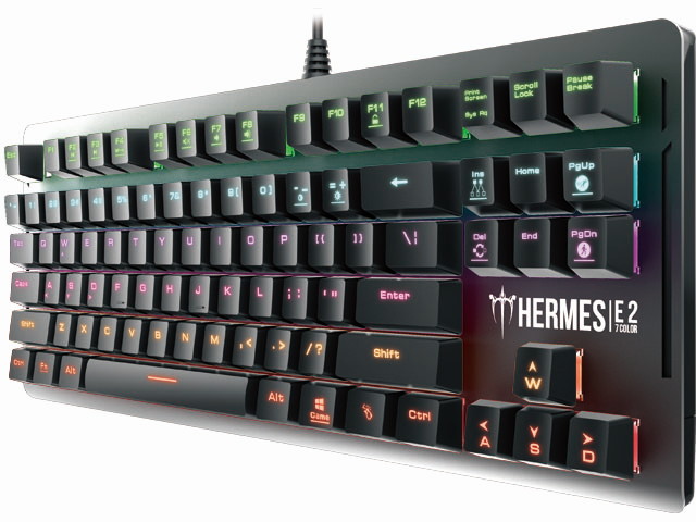 Gamdias Hermes E2 Mechanical Gaming Keyboard with Brown Switches, 87TKL