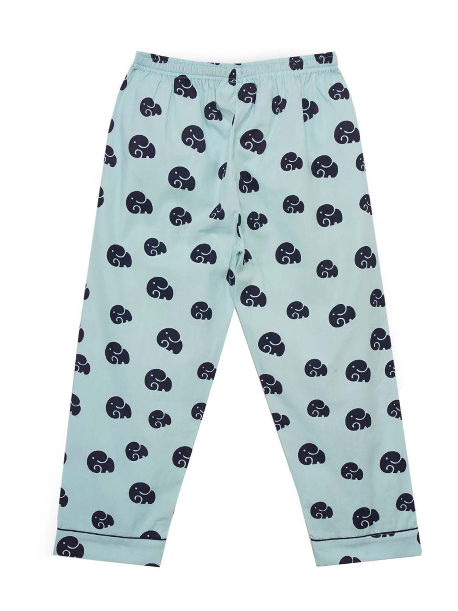 Fluffalump Boys Multicolor Cotton Printed Nightwear Top & Pants Set