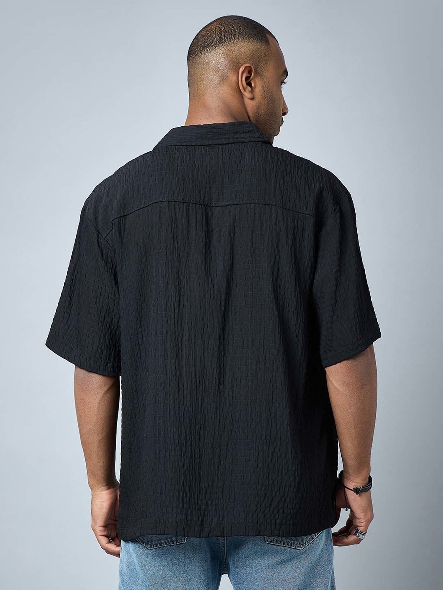 CHIMPAAANZEE Black Loose Fit Oversized Shirt