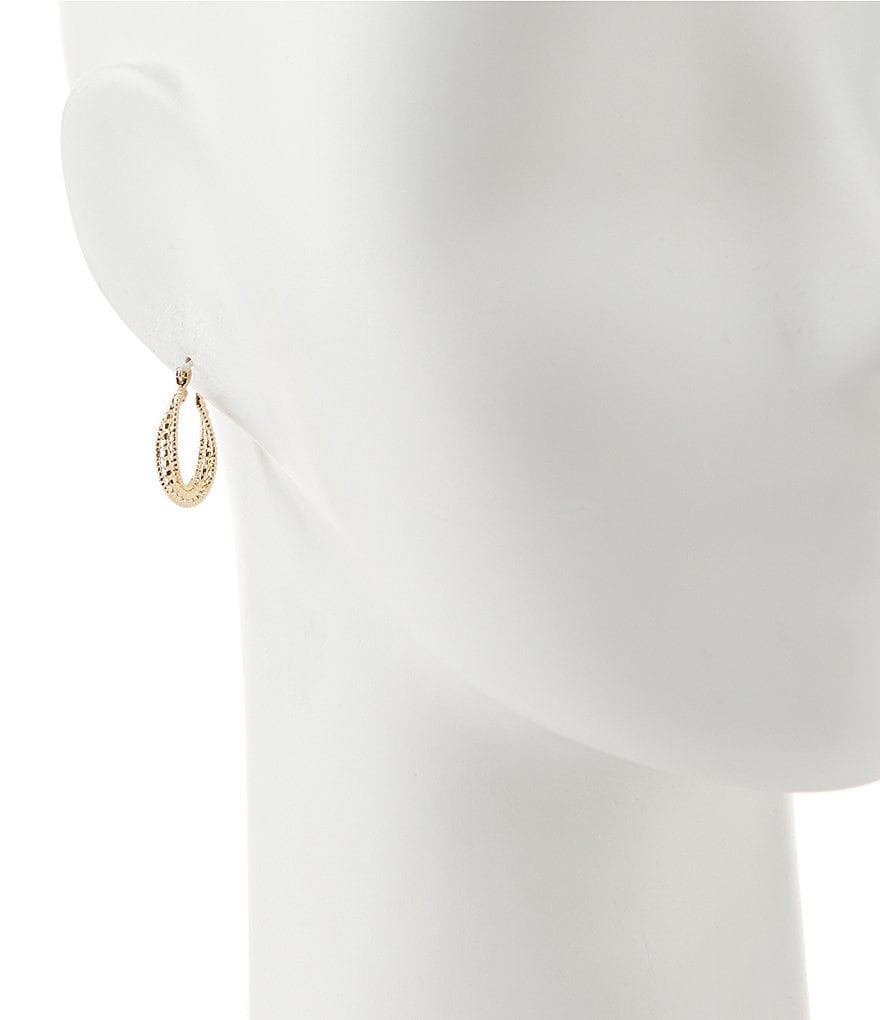 Tailored Small Twist Hoop Earrings