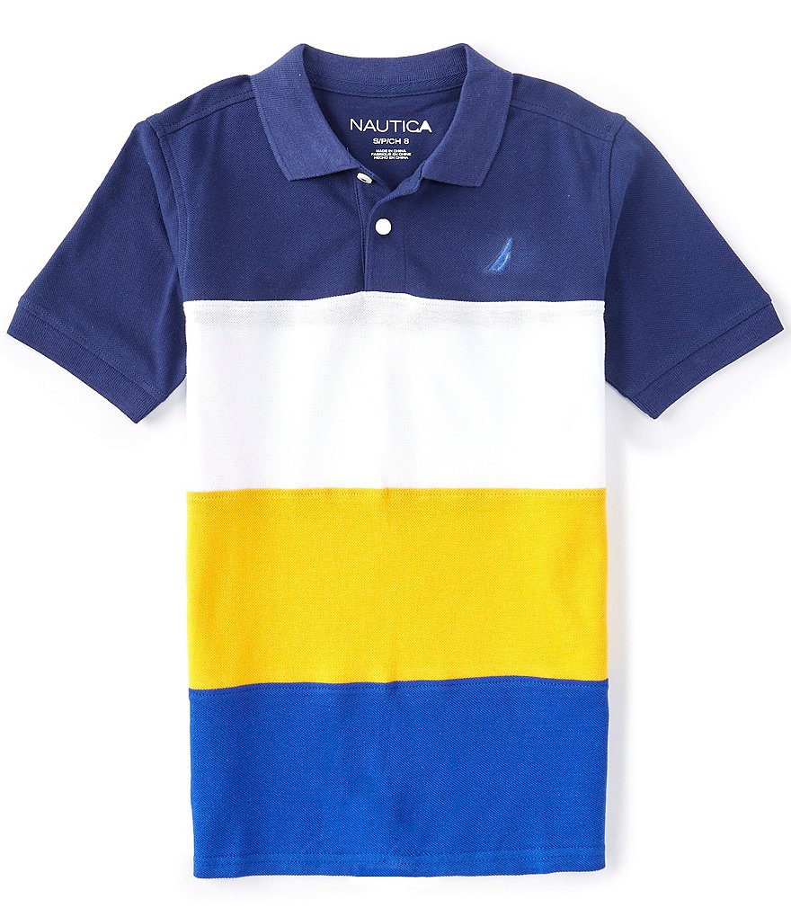 Nautica Big Boys 8-20 Short-Sleeve Colorblock Polo Shirt