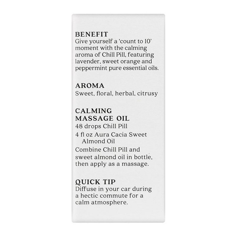 Aura Cacia Chill Pill Calming Pure Essential Oil Blend - 0.5 fl oz